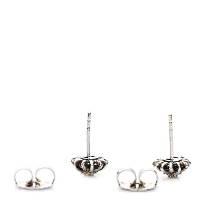 David Yurman Sterling Silver Diamond 10mm Starburst Earrings 3 of 4