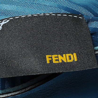 Fendi Vitello Elite Medium 2Jours Tote Turquoise 3 of 9