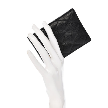 Chanel Caviar Quilted Card Holder Wallet Black 2 of 8