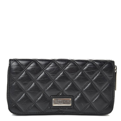 Chanel Aged Calfskin Quilted Paris New York PNY Wallet Black 1 of 8