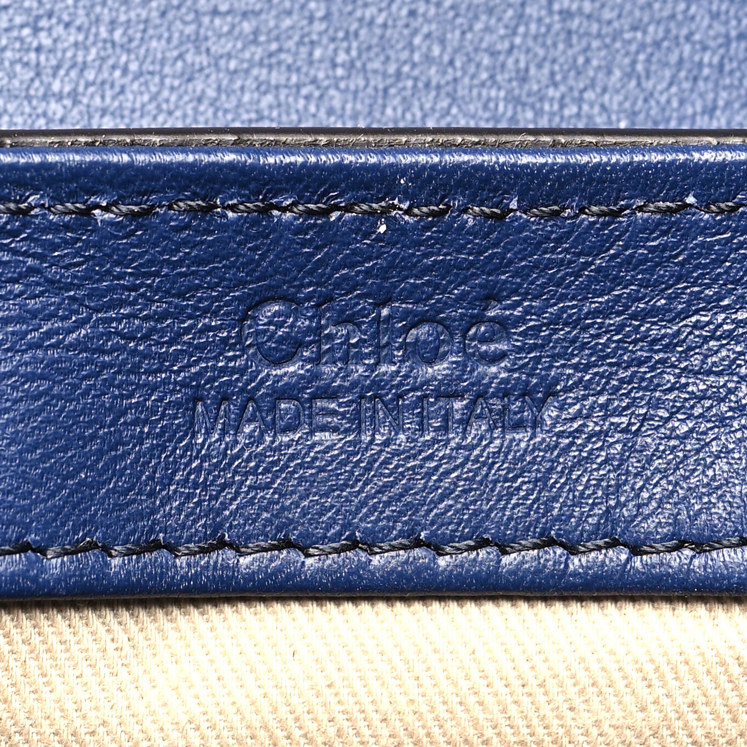 Chloe Patent Mini C Double Carry Blue Purple 6 of 15