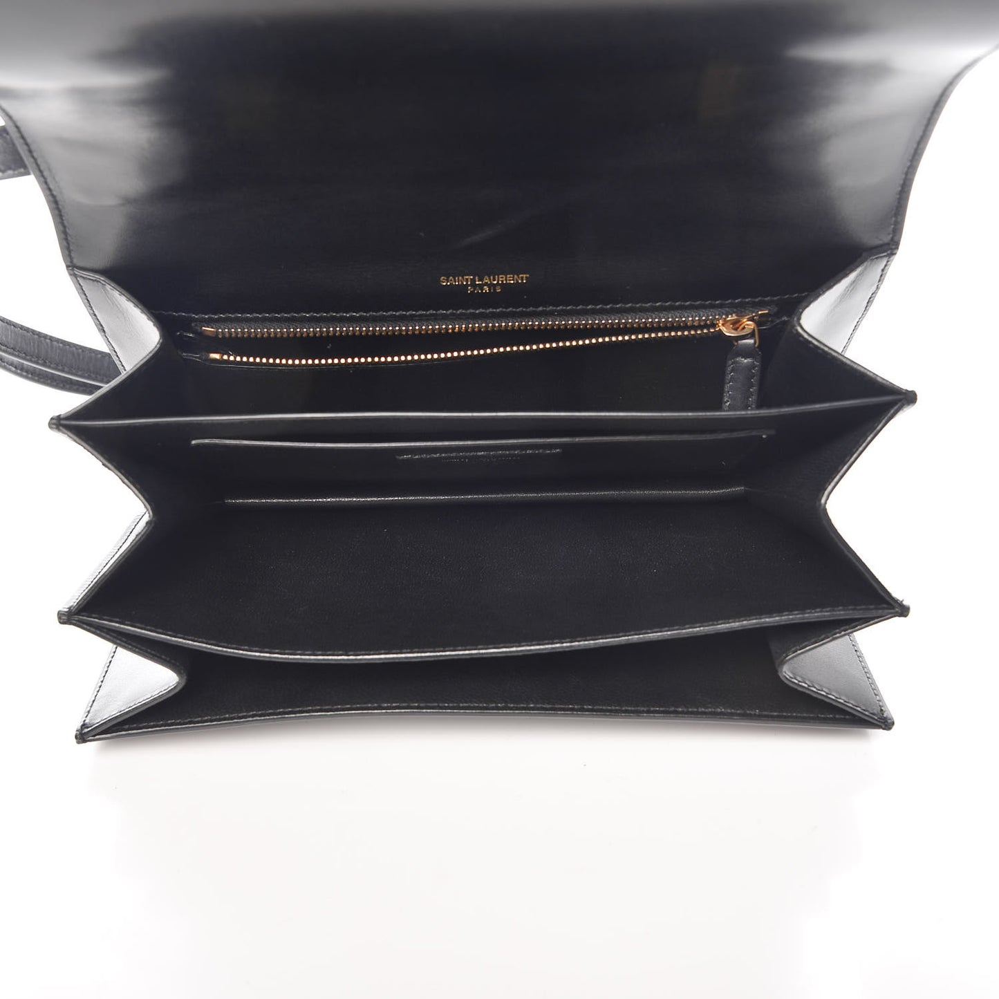 Smooth Calfskin Medium Domino Shoulder Bag Black