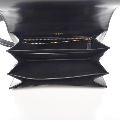 Saint Laurent Smooth Calfskin Medium Domino Shoulder Bag Black 5 of 9