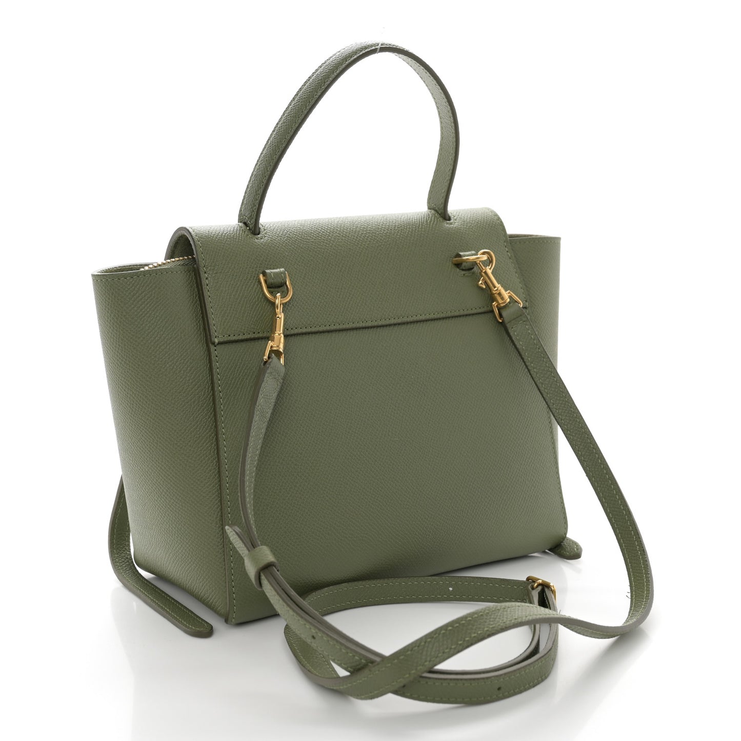 Grained Calfskin Nano Belt Bag Light Khaki