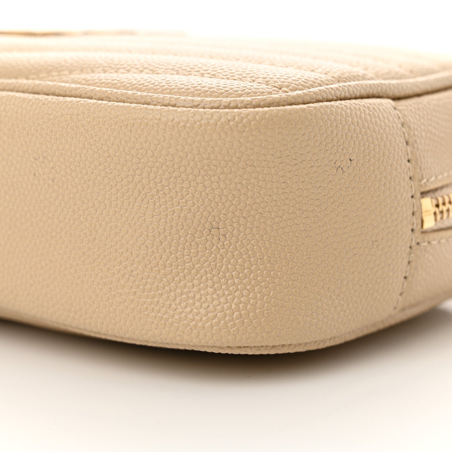Grain De Poudre Matelasse Monogram Mini Lou Camera Bag Ivory Natural