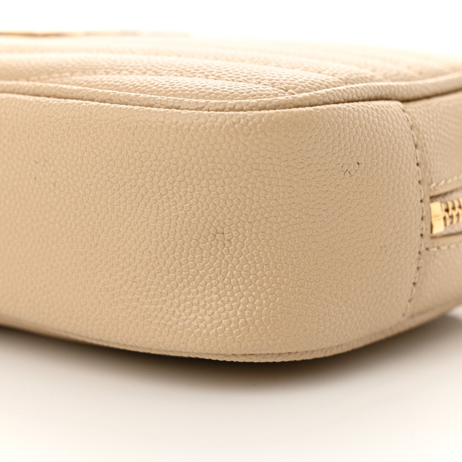 Saint Laurent Grain De Poudre Matelasse Monogram Mini Lou Camera Bag Ivory Natural 10 of 11
