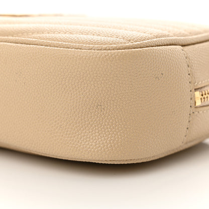 Saint Laurent Grain De Poudre Matelasse Monogram Mini Lou Camera Bag Ivory Natural 10 of 11