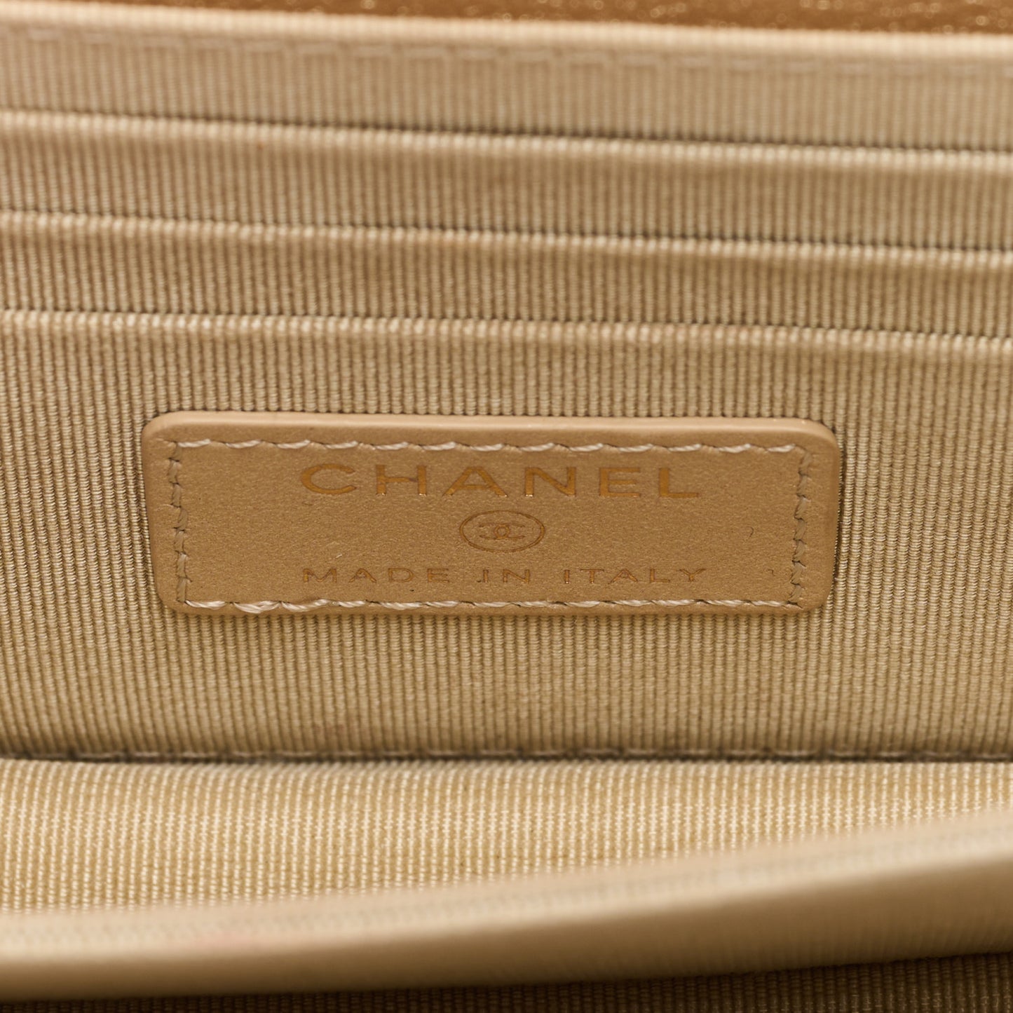 Metallic Lambskin Quilted Mini Wallet On Chain WOC Gold
