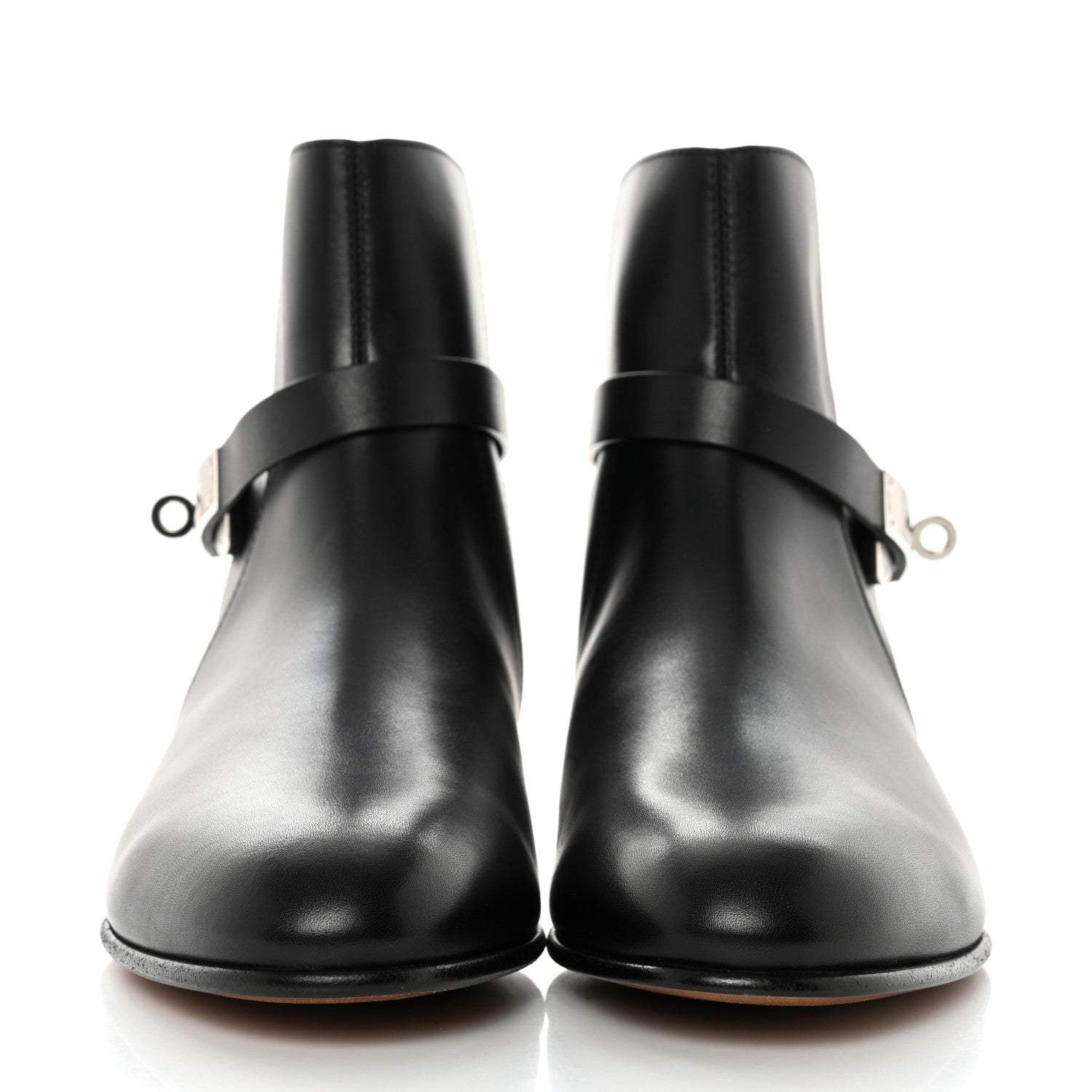 Hermes Calfskin Neo Low Boots 39.5 Black 2 of 12