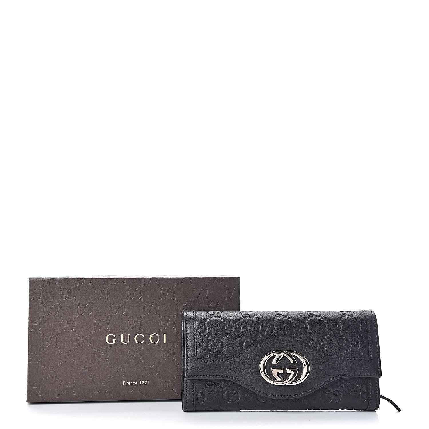 Gucci Guccissima Sukey Continental Wallet Continental Wallet Black 7 of 7
