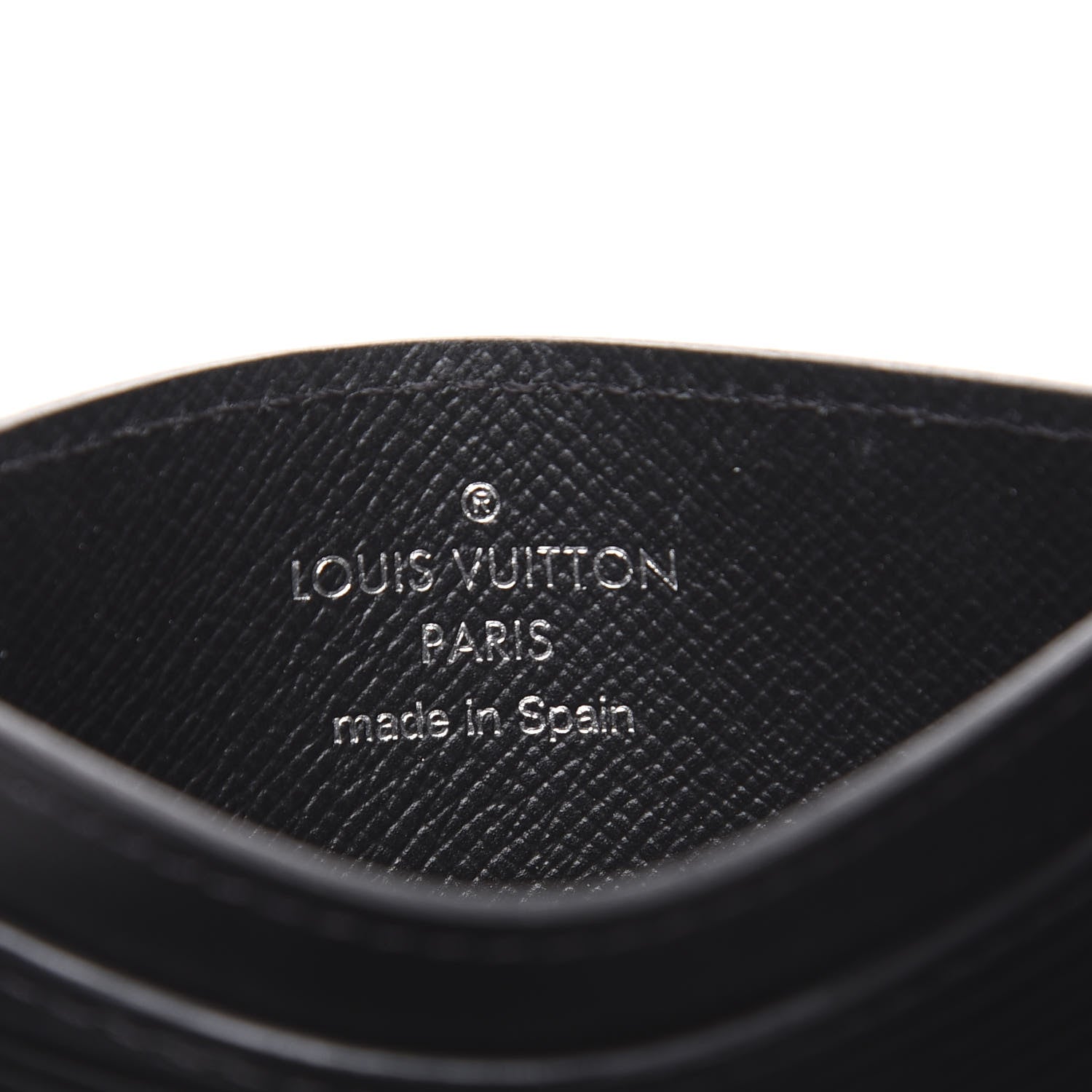 Louis Vuitton Epi Card Holder Black 6 of 7