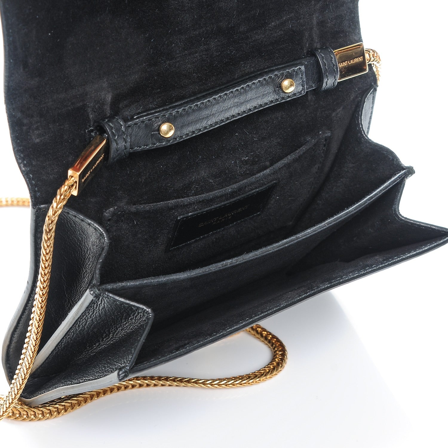 Saint Laurent Calfskin Small Classic Y Satchel Bag Black 5 of 9