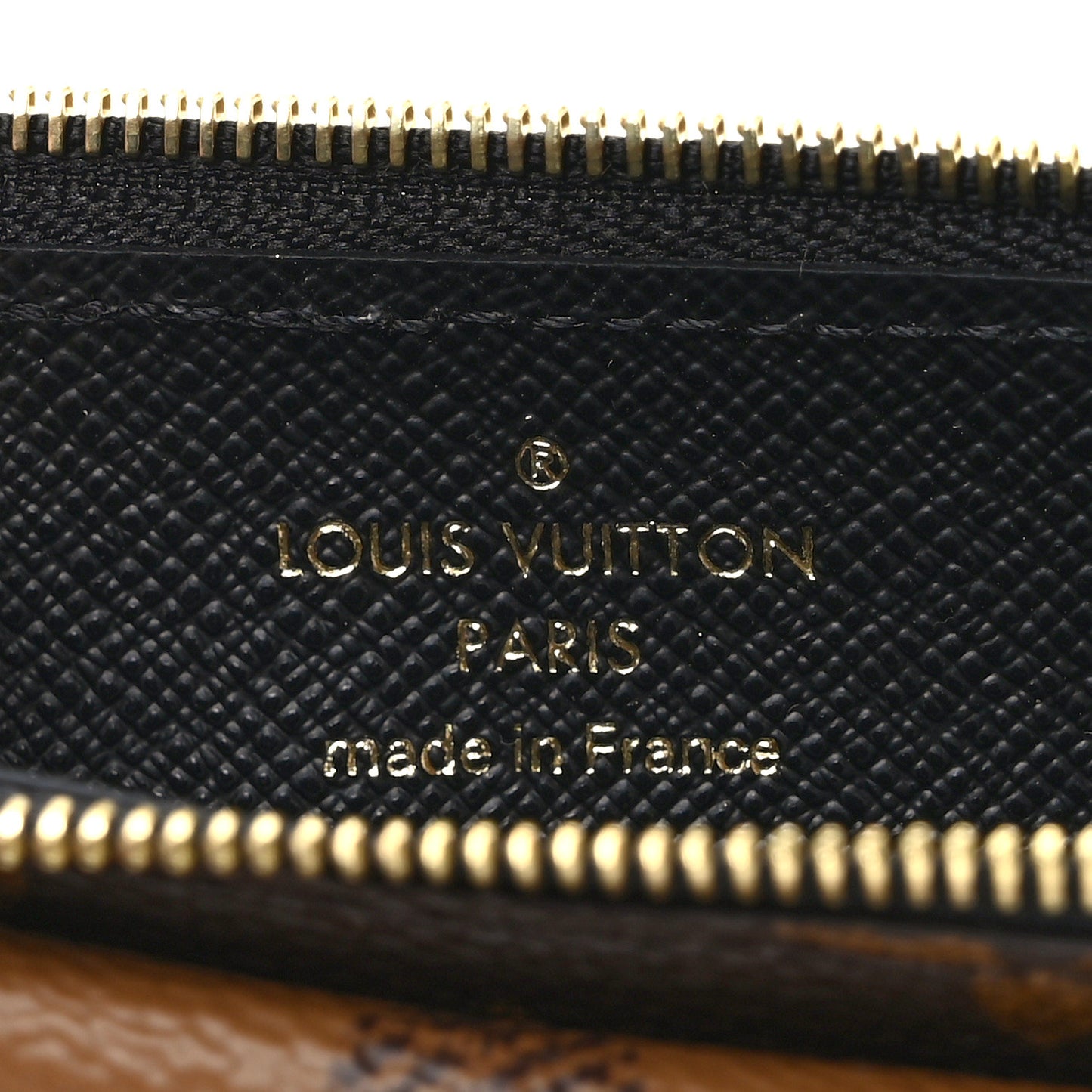 Reverse Monogram Recto Verso Card Holder Brown