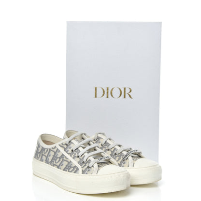 Christian Dior Canvas Oblique Walk'N'Dior Low Top Sneakers 36 Grey Stone 10 of 10