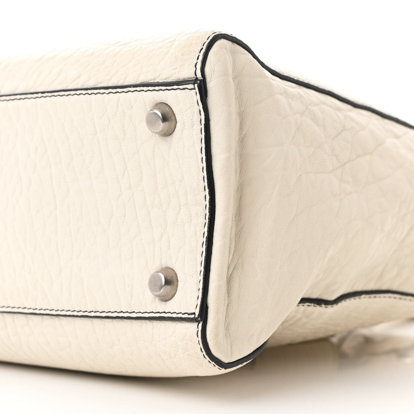 Canyon Grained Lambskin Large Lady Dior Off White