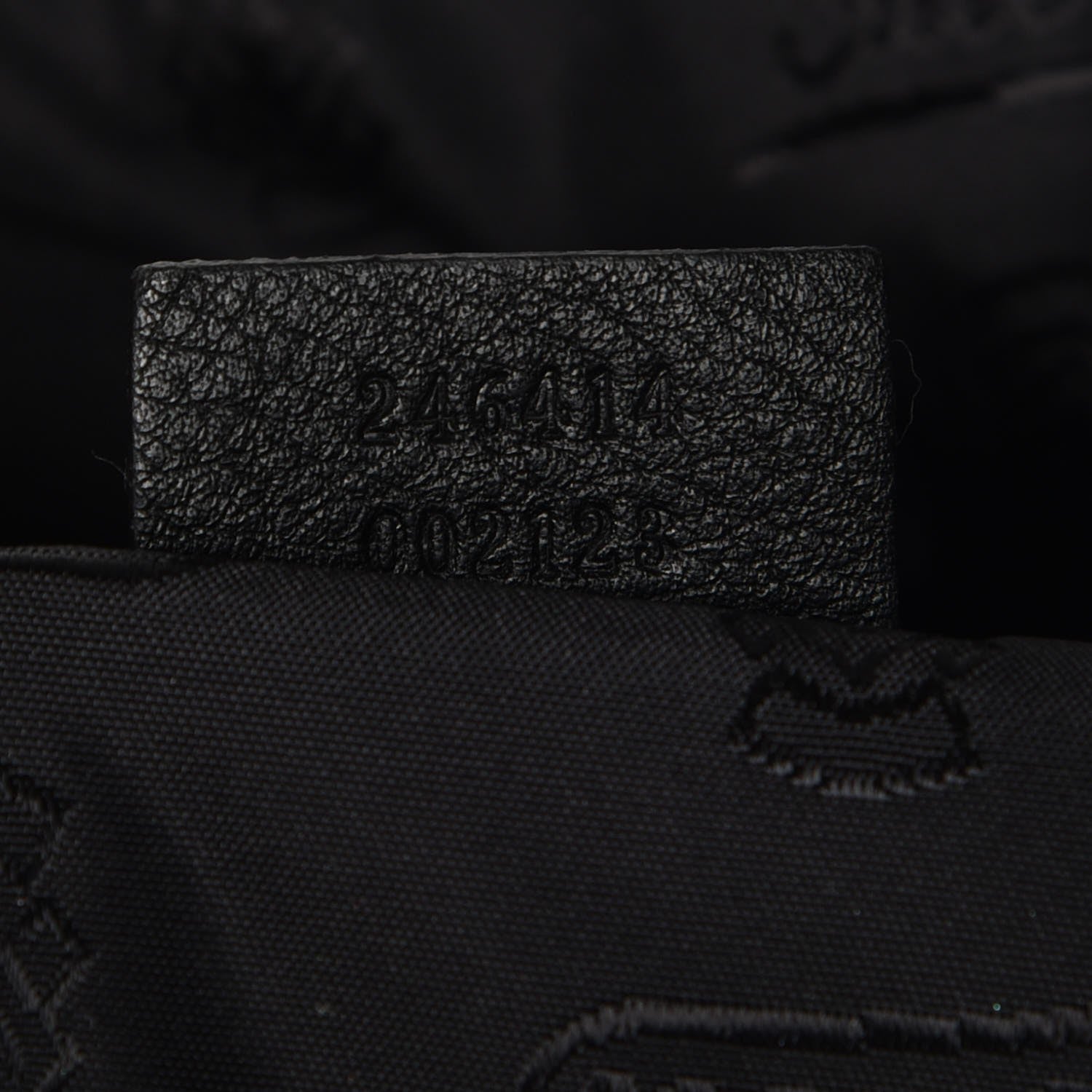 Gucci Guccissima Medium Classic Backpack Black 7 of 7