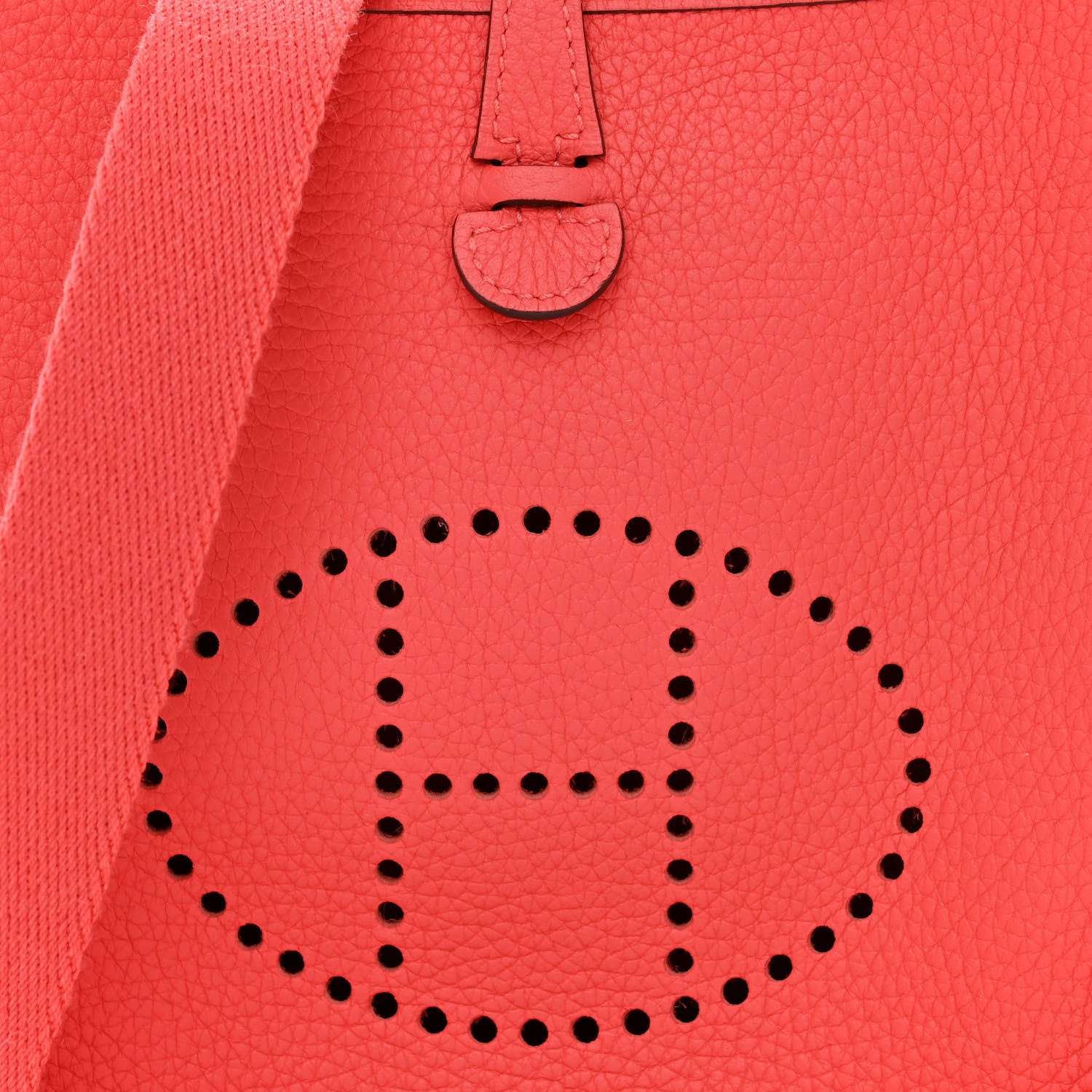 Hermes Taurillon Clemence Evelyne TPM Rouge Pivoine 8 of 13