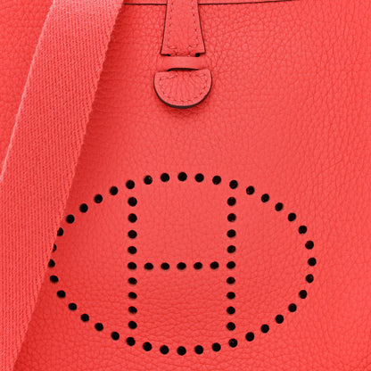Hermes Taurillon Clemence Evelyne TPM Rouge Pivoine 8 of 13
