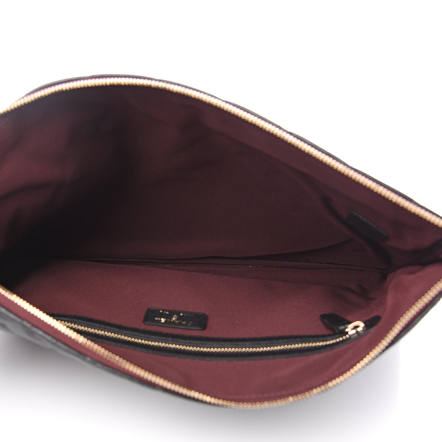 Caviar Quilted Large Cosmetic Case Black