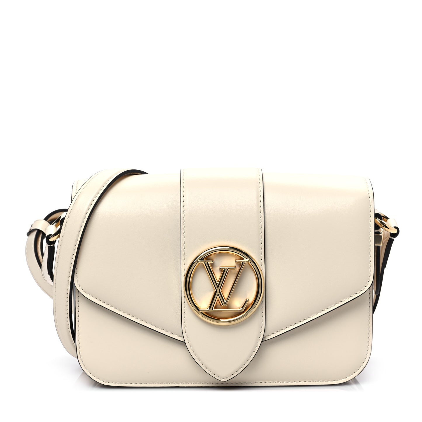 Smooth Calfskin LV Pont 9 Cream