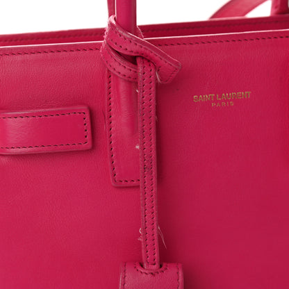 Saint Laurent Calfskin Nano Sac De Jour Lipstick Fuchsia 16 of 20