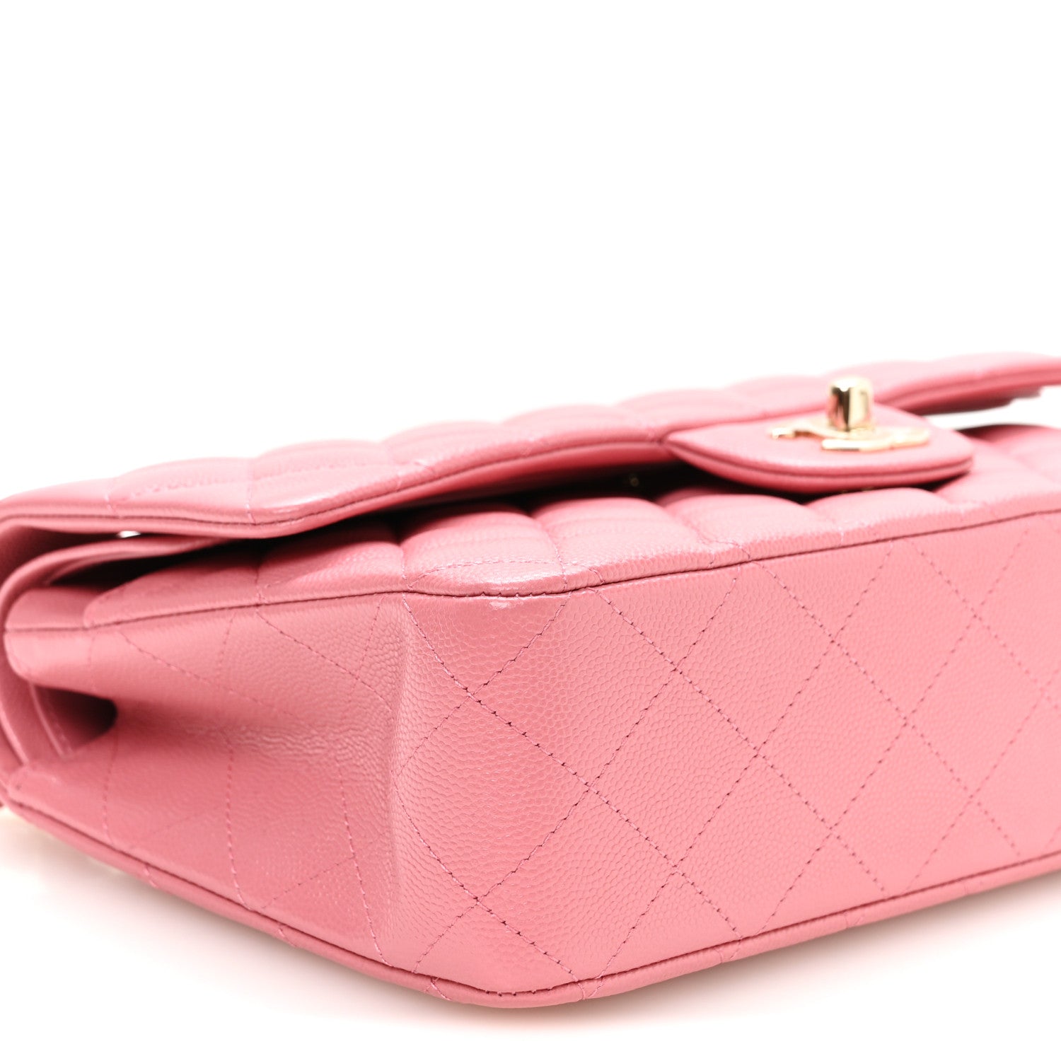 Chanel Caviar Quilted Medium Double Flap Pink 8 of 10