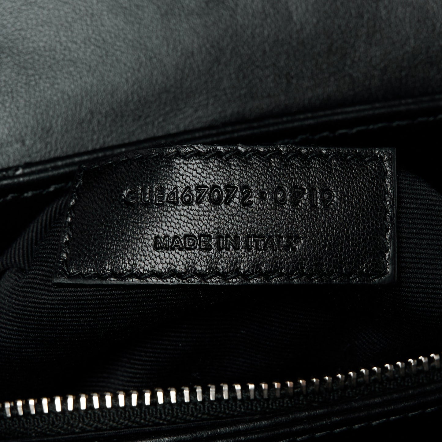 Calfskin Y Quilted Monogram Toy Loulou Crossbody Bag Black