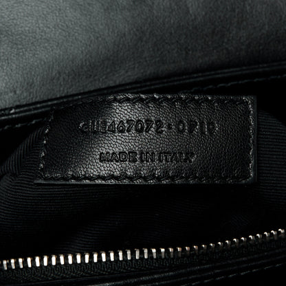 Saint Laurent Calfskin Y Quilted Monogram Toy Loulou Crossbody Bag Black 8 of 12