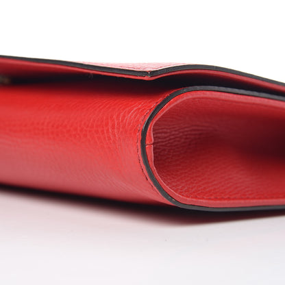 Gucci Pebbled Calfskin Medium Soho Clutch Red 9 of 9