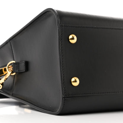 Saint Laurent Smooth Calfskin Monogram Cabas Black 9 of 10