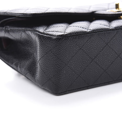 Chanel Caviar Quilted Medium Double Flap Black 9 of 11