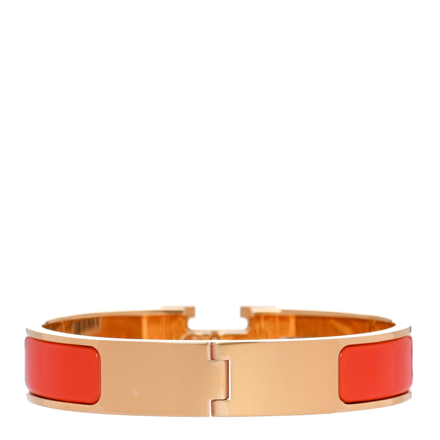 Enamel Narrow Clic Clac H Bracelet PM Orange Fruite