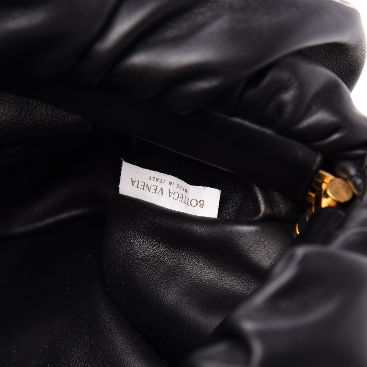 Bottega Veneta Calfskin The Pouch Chain Black 7 of 10