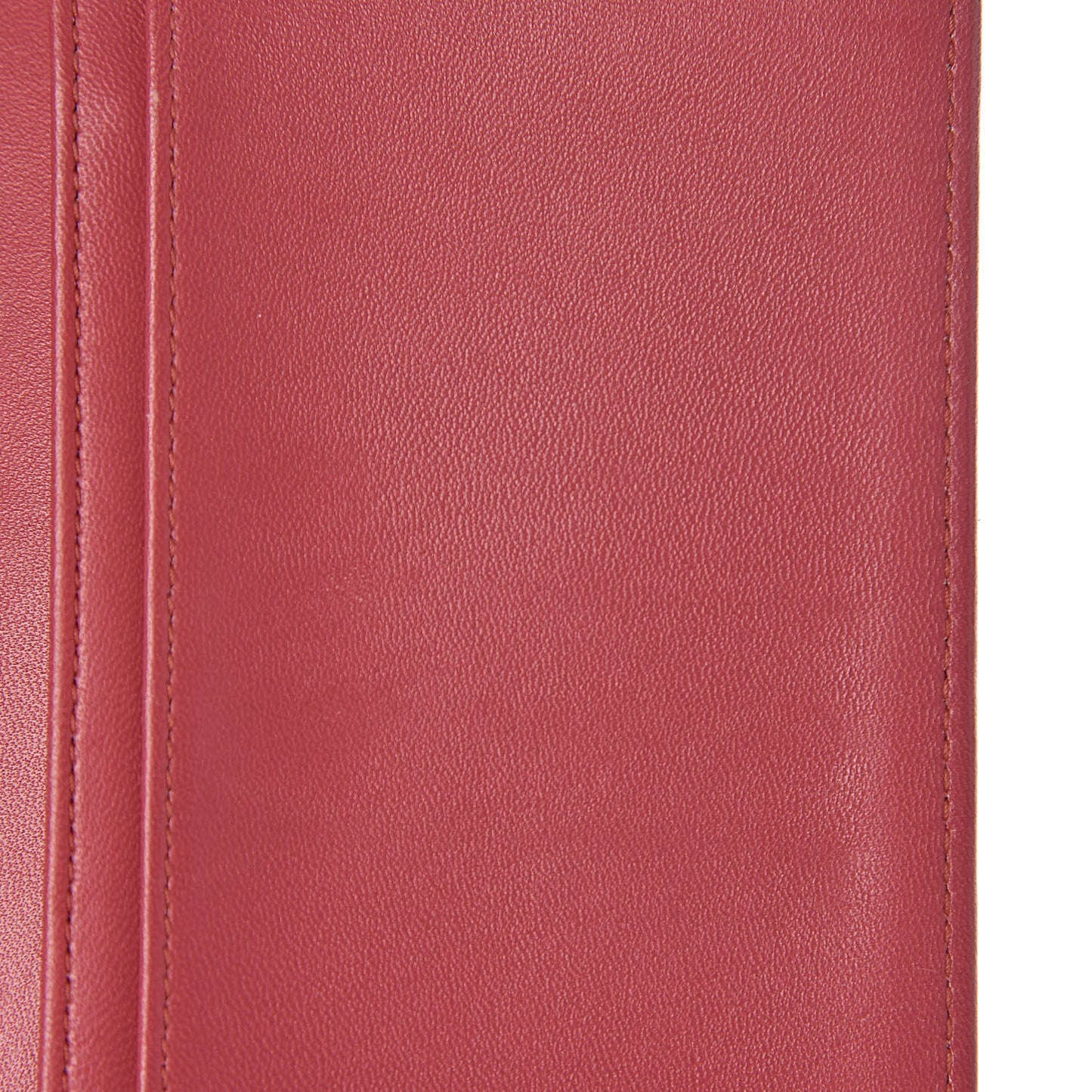 Lambskin Quilted Boy Yen Wallet Pink