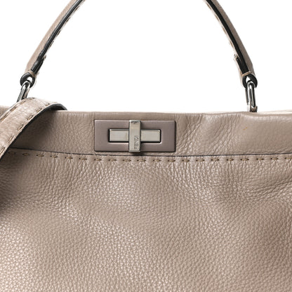 Fendi Cuoio Romano Selleria Large Peekaboo Iconic Satchel Corda 7 of 9