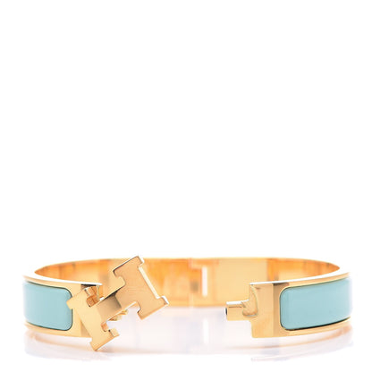 Hermes Enamel Narrow Clic Clac H Bracelet PM Lagon 5 of 6