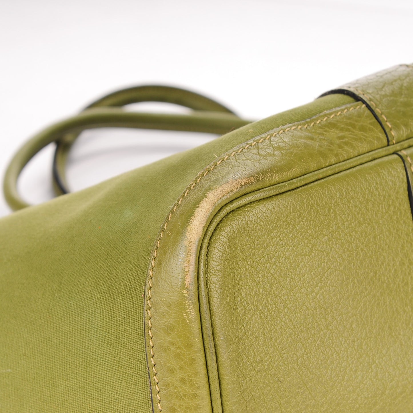 Toile Buffle Garden Party 36 MM Tote Vert Anis