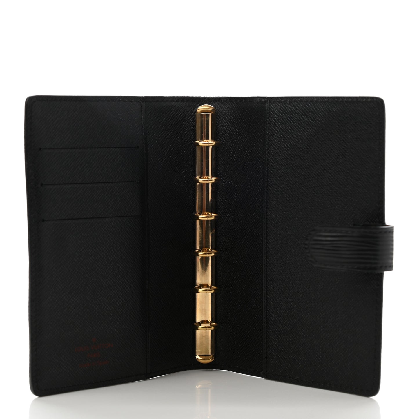 Epi Medium Ring Agenda Cover Black