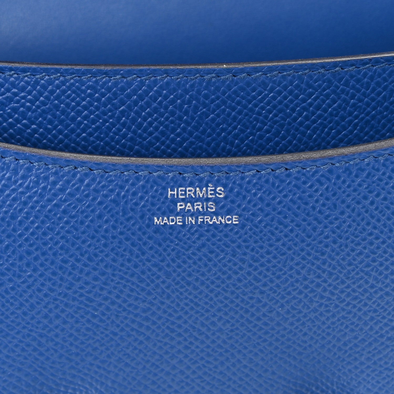 Hermes Epsom Enamel Constance 18 Bleu France 6 of 10