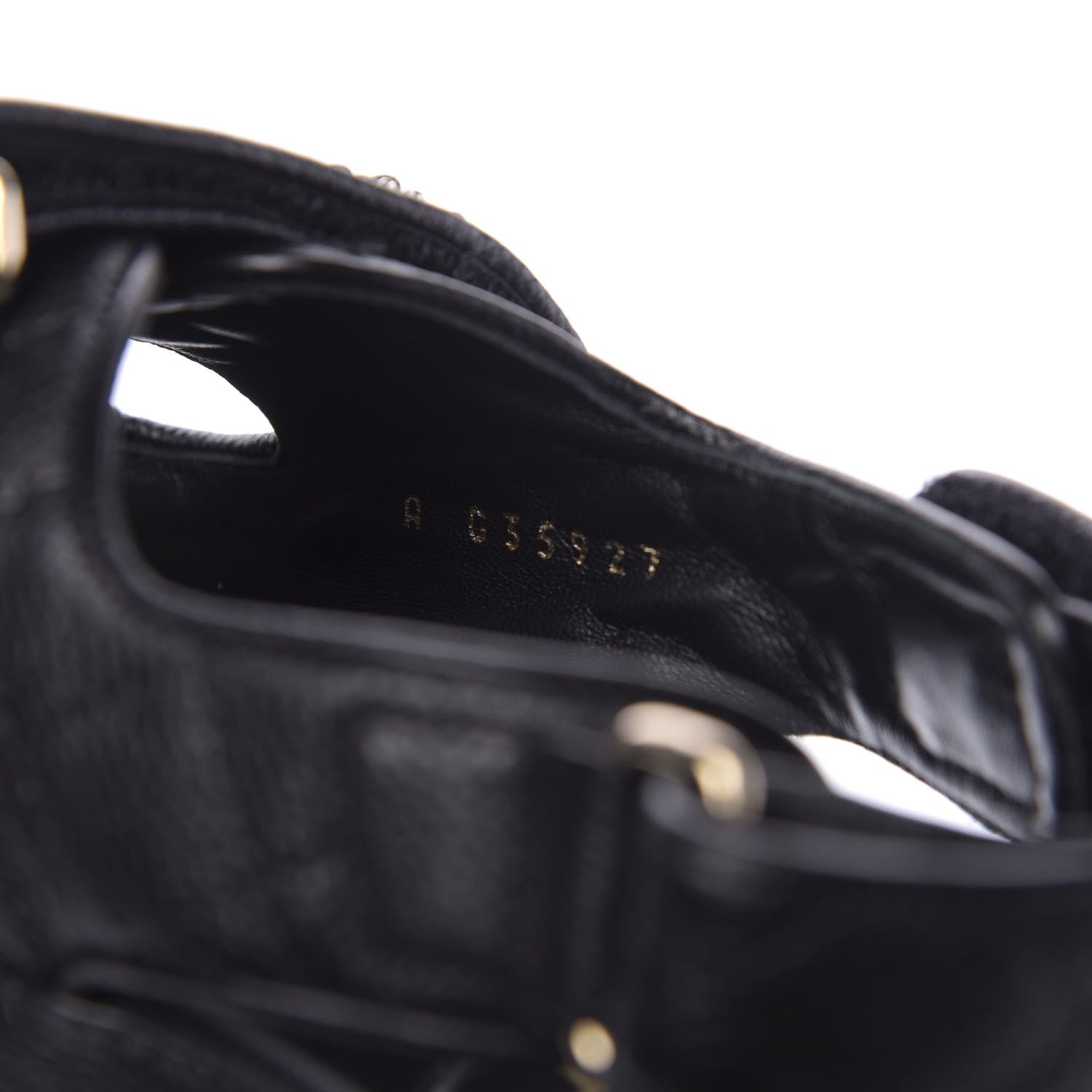Chanel Grained Calfskin Velcro Dad Sandals 39.5 Black 9 of 13