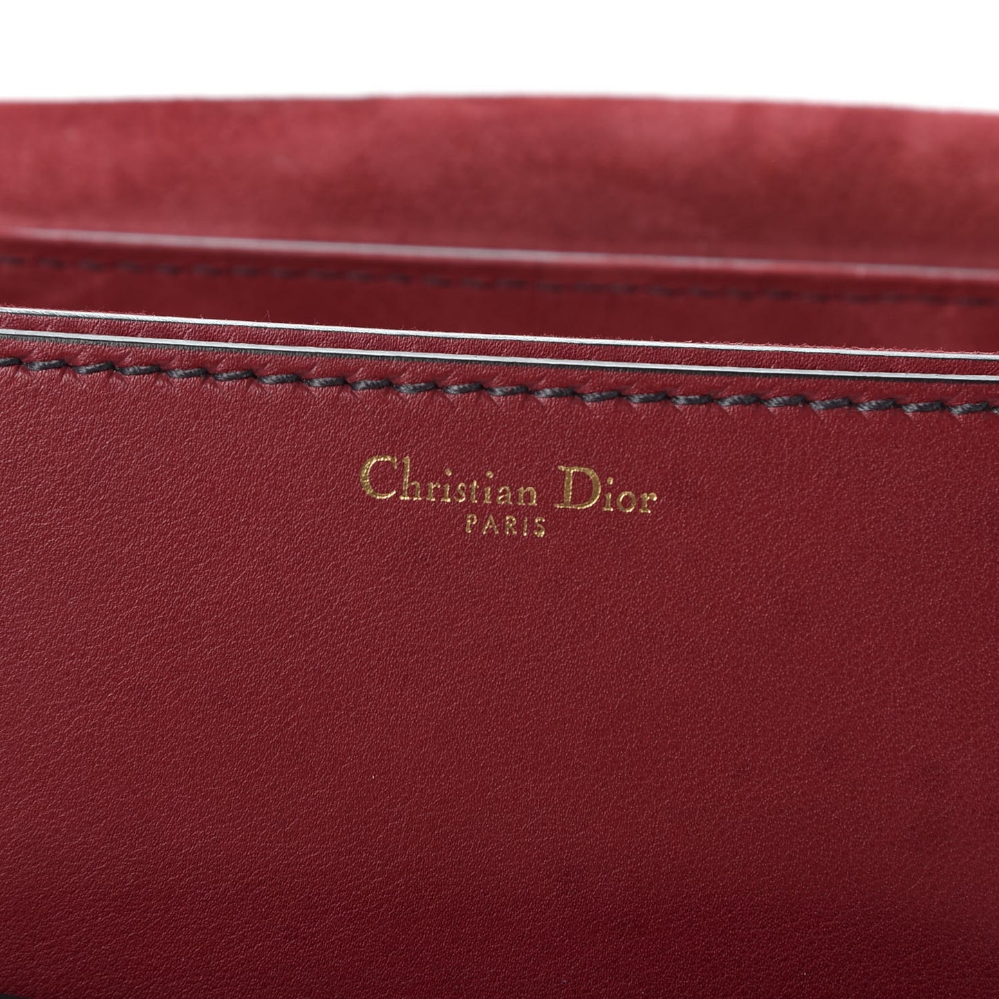Smooth Calfskin Dio(r)evolution Flap Bag Dark Red