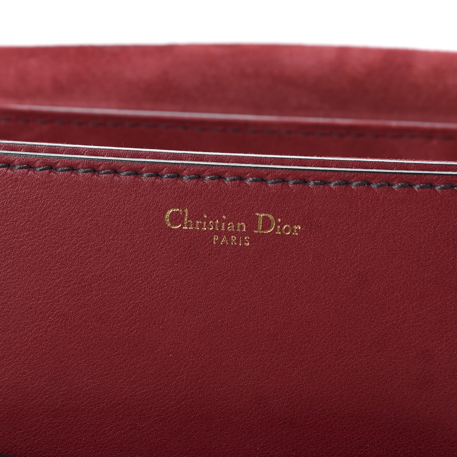 Christian Dior Smooth Calfskin Dio(r)evolution Flap Bag Dark Red 7 of 10