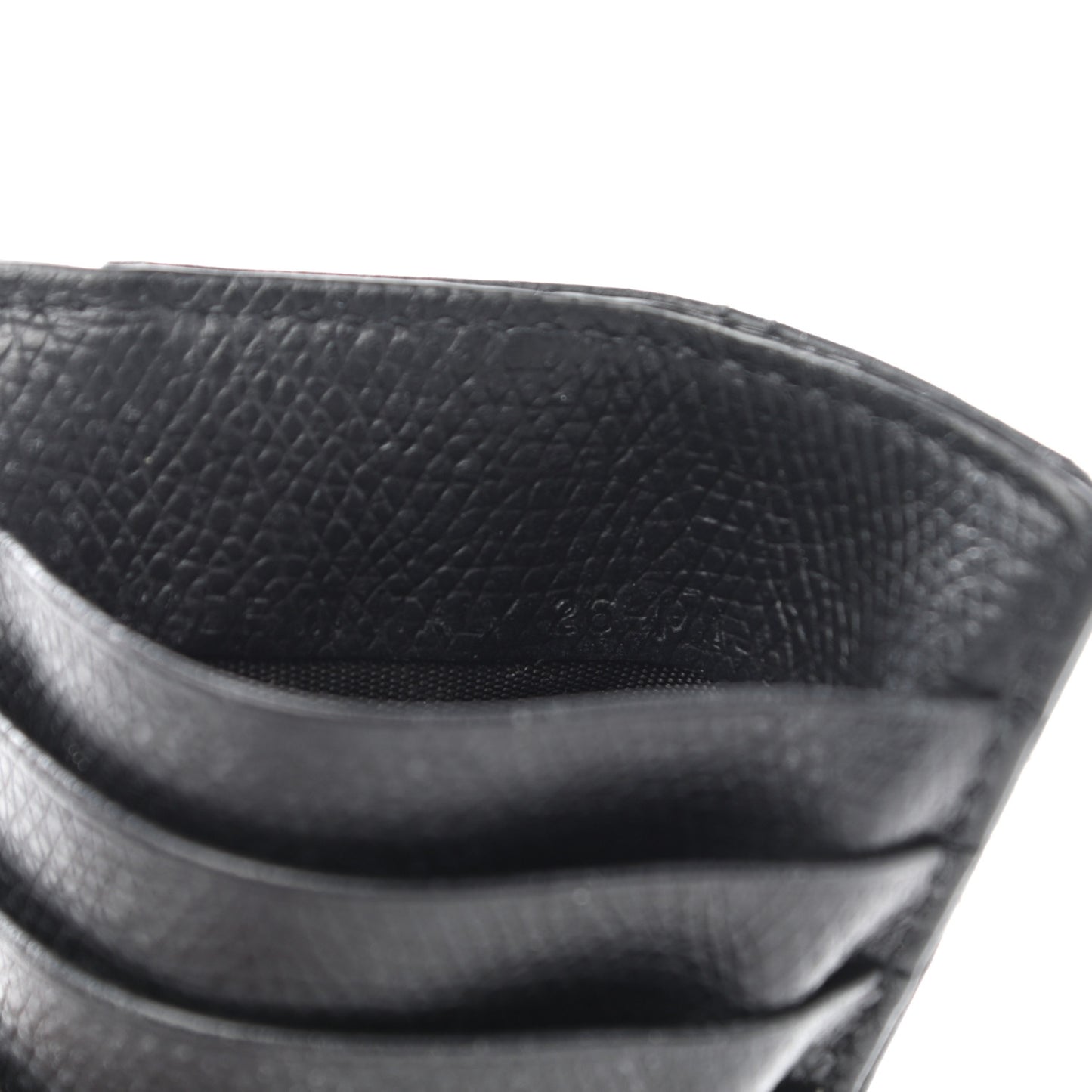 Grained Calfskin Cannage Diorama Wallet Black