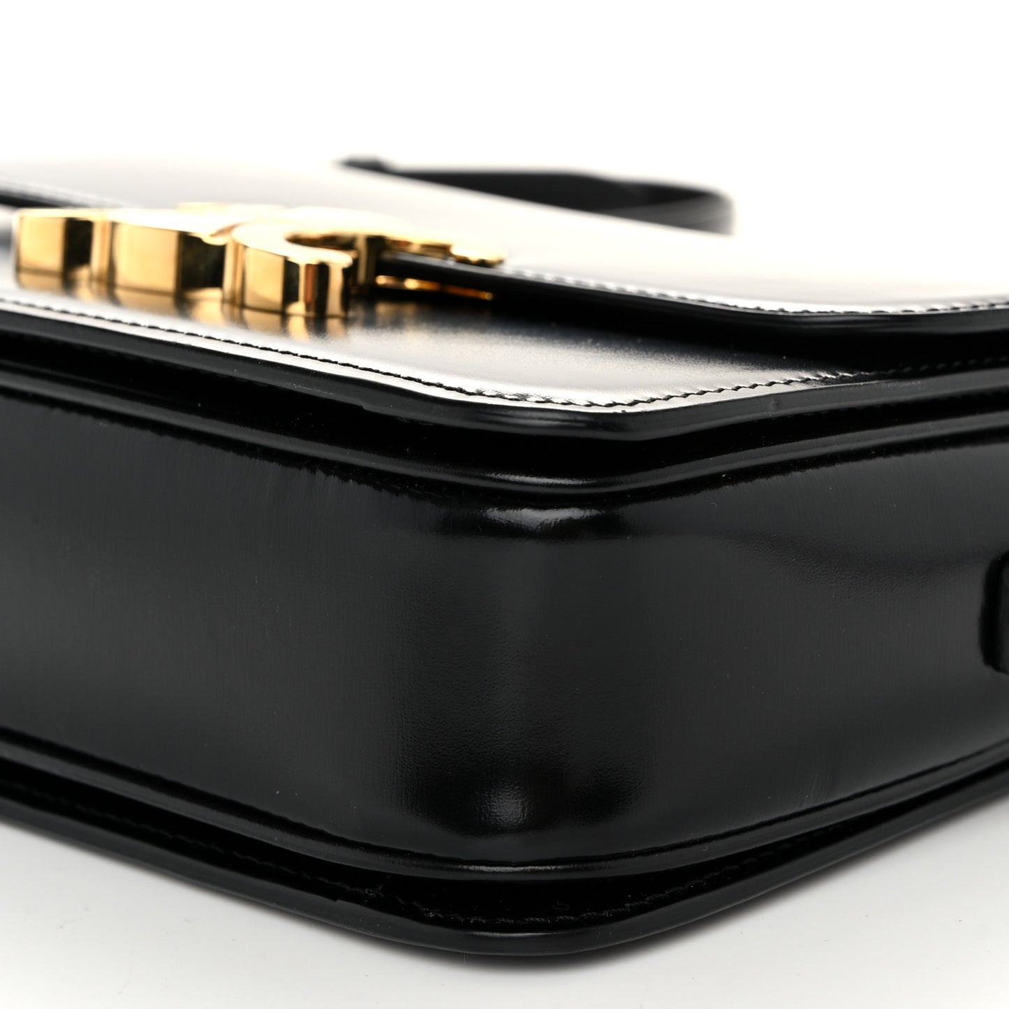 Shiny Calfskin Teen Triomphe Black