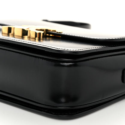 Celine Shiny Calfskin Teen Triomphe Black 10 of 10