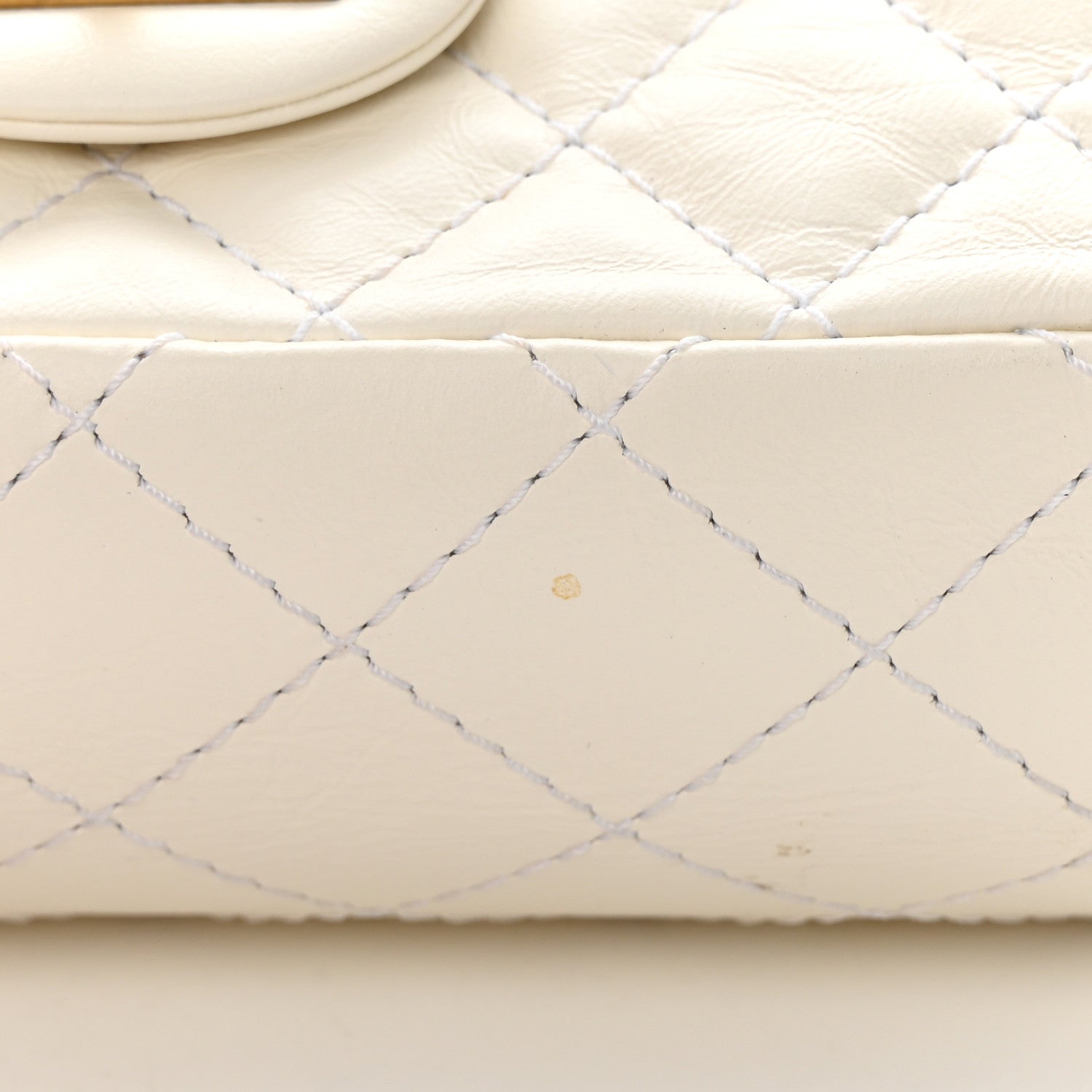 Chanel Aged Calfskin Quilted 2.55 Reissue Mini Flap White 12 of 14