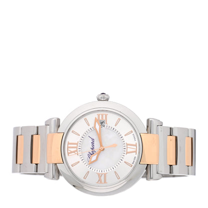 Chopard Stainless Steel 18K Rose Gold Mother of Pearl 36mm Imperiale Quartz Watch 2 of 5