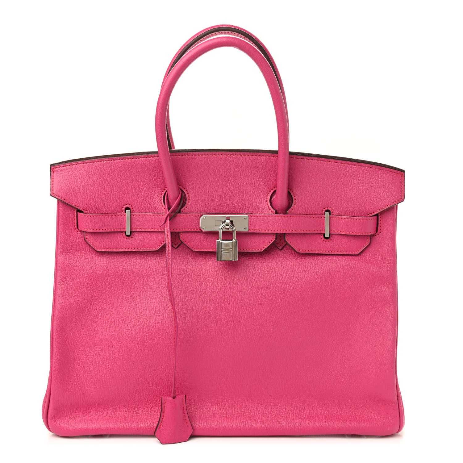 Hermes Chevre Mysore Horseshoe Birkin 35 Rose Shocking Orange 1 of 11