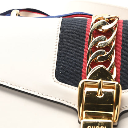 Gucci Calfskin Small Sylvie Shoulder Bag Off White 12 of 12