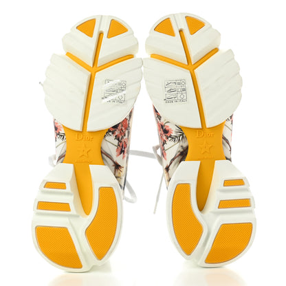 Christian Dior Neoprene Rubber Champetre Print Womens D-Connect Sneakers 35.5 White Multicolor 5 of 9